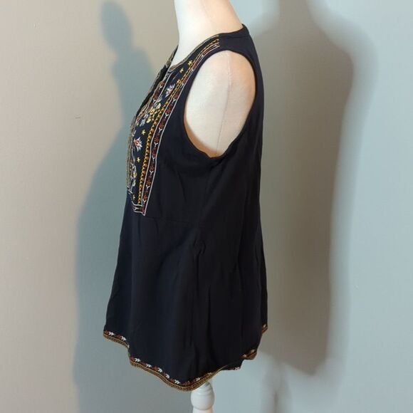Christian Siriano Tunic Sleeveless Embroidered Fl… - Picture 4 of 7